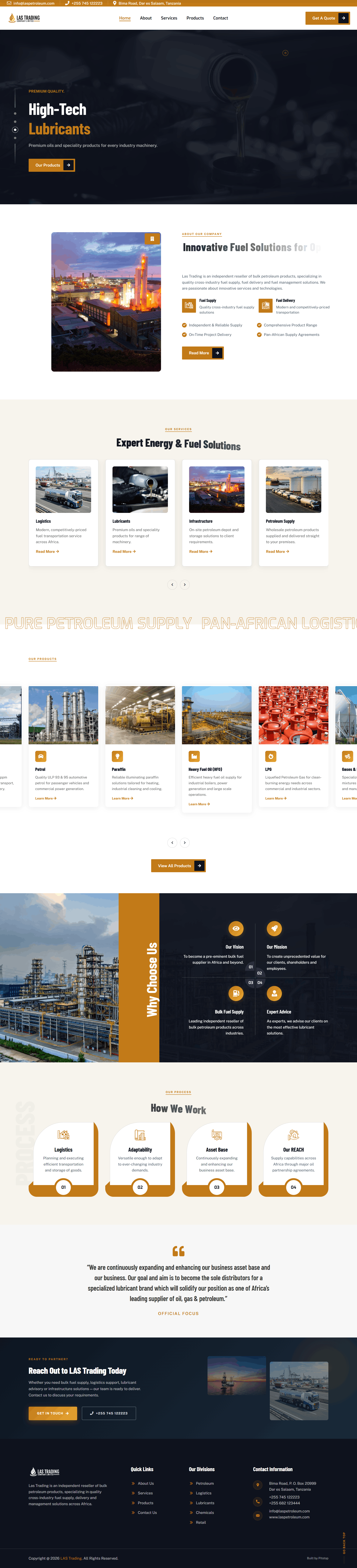 LAS Petroleum — Corporate Website Design & Development