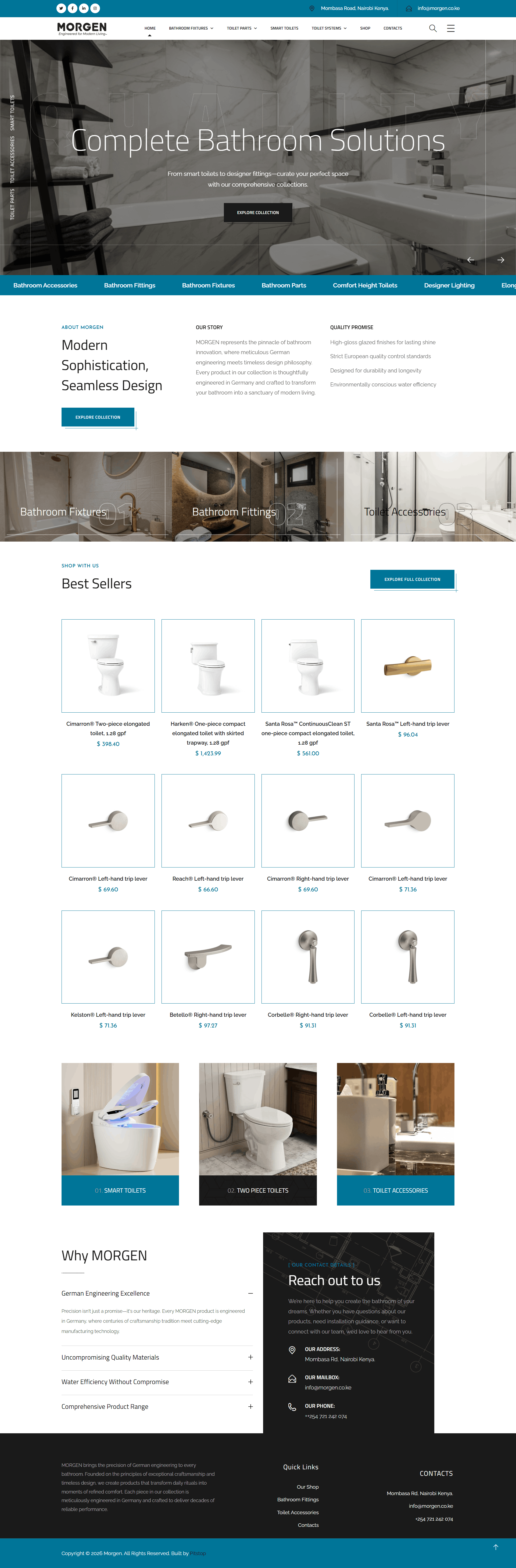 MORGEN — Premium Bathroom & Sanitaryware E-Commerce Website